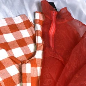 Casual Jacket / wide leg bottoms